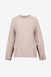 Smythe Crewneck Fringe Sweater