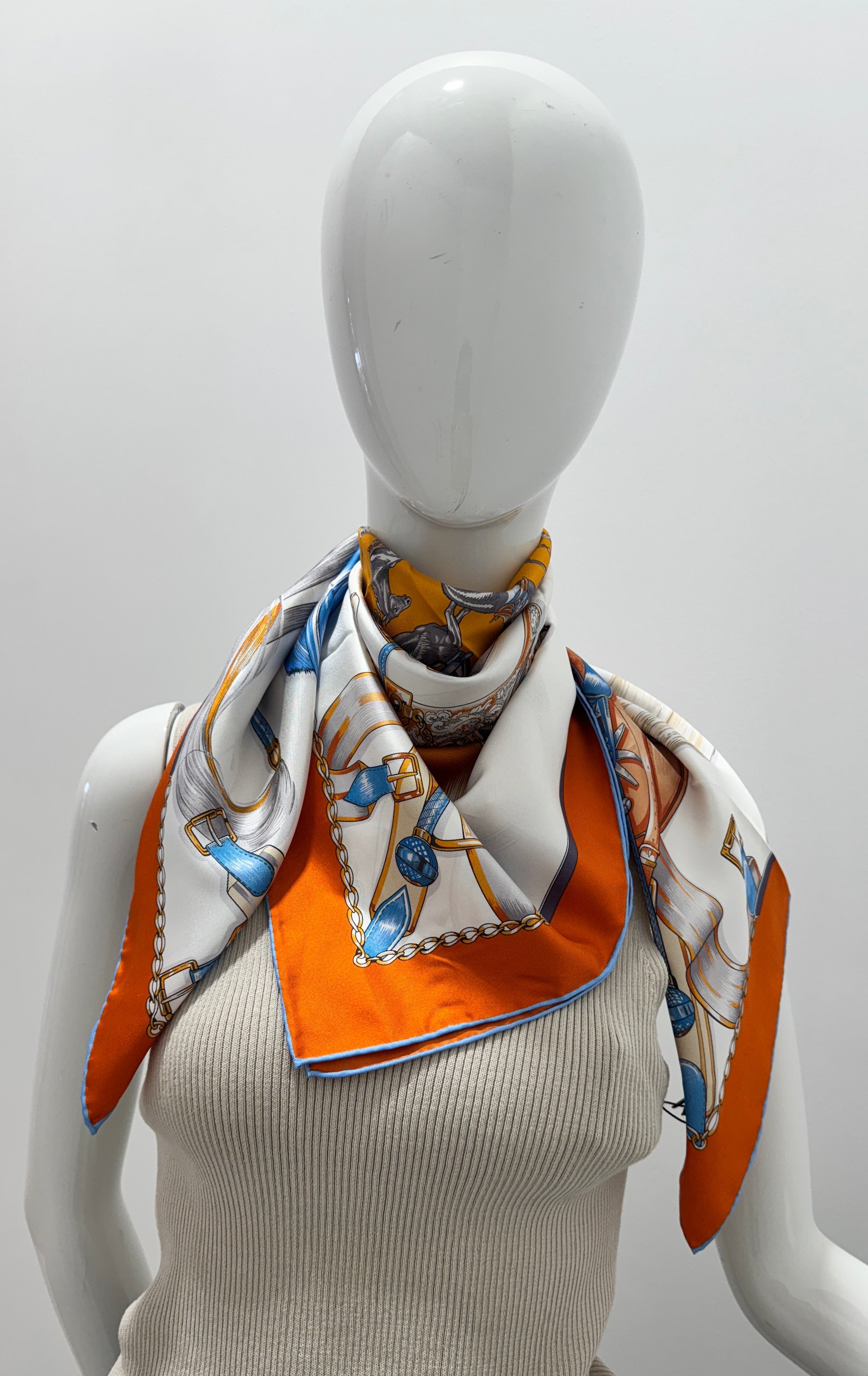 Regal Equestrian Silk Scarf
