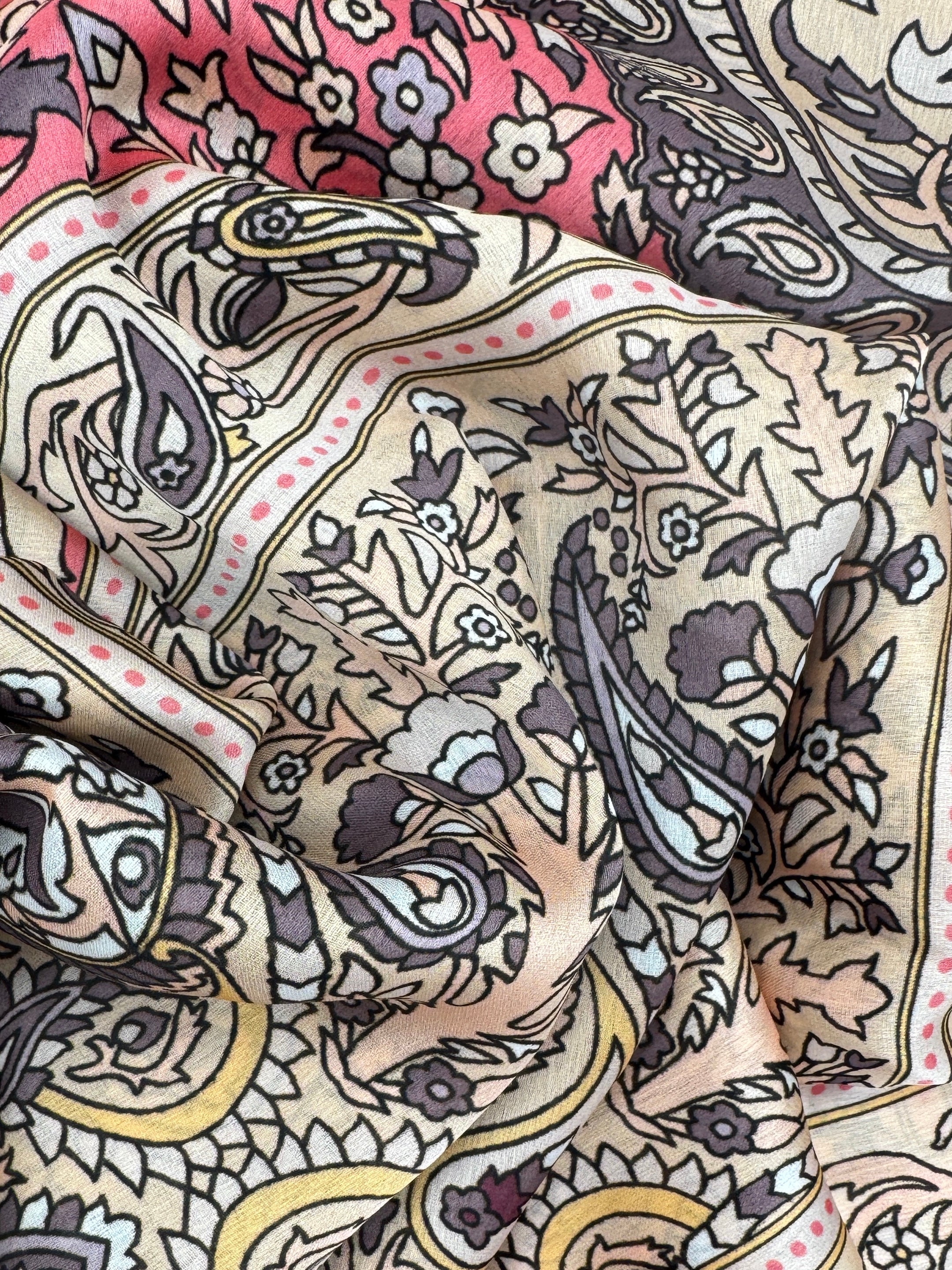 Blush Orchid Silk Scarf