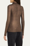 Majestic Filatures Soft Touch Metallic Turtleneck