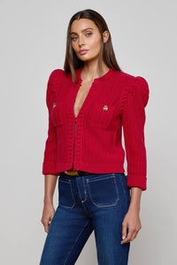 L’Agence Delli Cropped Cardigan