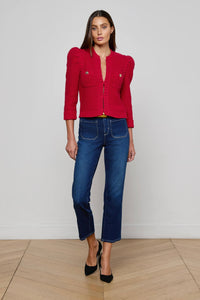 L’Agence Delli Cropped Cardigan