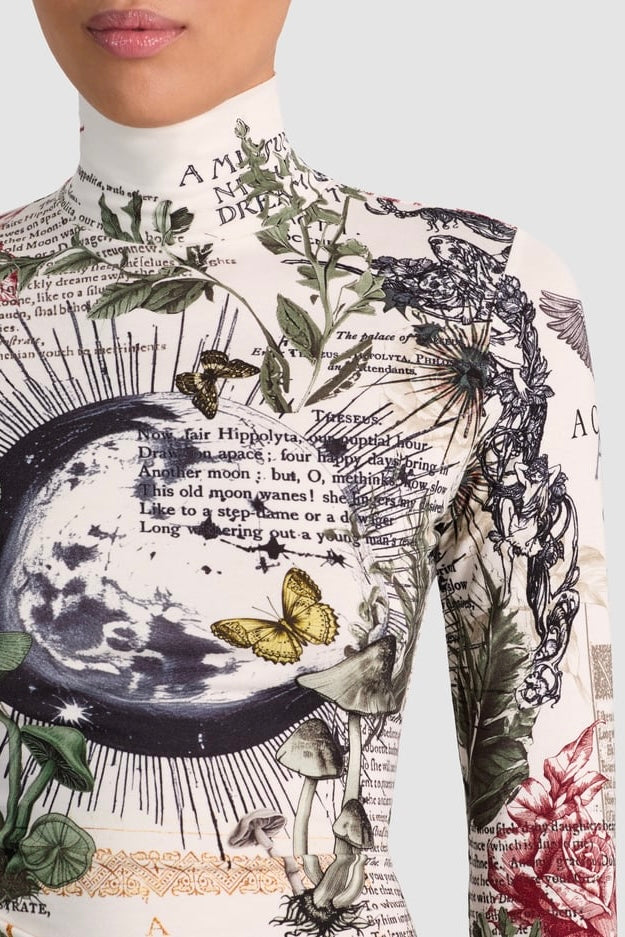 Alice & Olivia Delaina Turtleneck Top