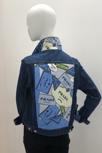 Elevazione Ascend Prada Silk Scarf Denim Jacket