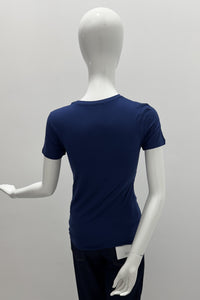 Majestic Filatures Soft Touch S/S Crewneck Blue Moon