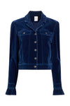 Cinq à Sept Velvet Denim Deryn Jacket