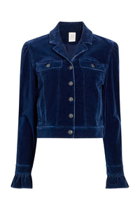 Cinq à Sept Velvet Denim Deryn Jacket