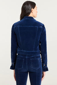 Cinq à Sept Velvet Denim Deryn Jacket