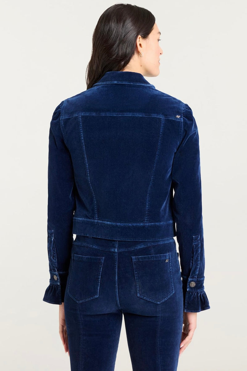 Cinq à Sept Velvet Denim Deryn Jacket