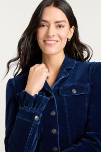 Cinq à Sept Velvet Denim Deryn Jacket