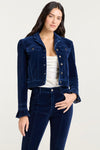 Cinq à Sept Velvet Denim Deryn Jacket