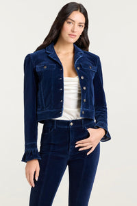 Cinq à Sept Velvet Denim Deryn Jacket