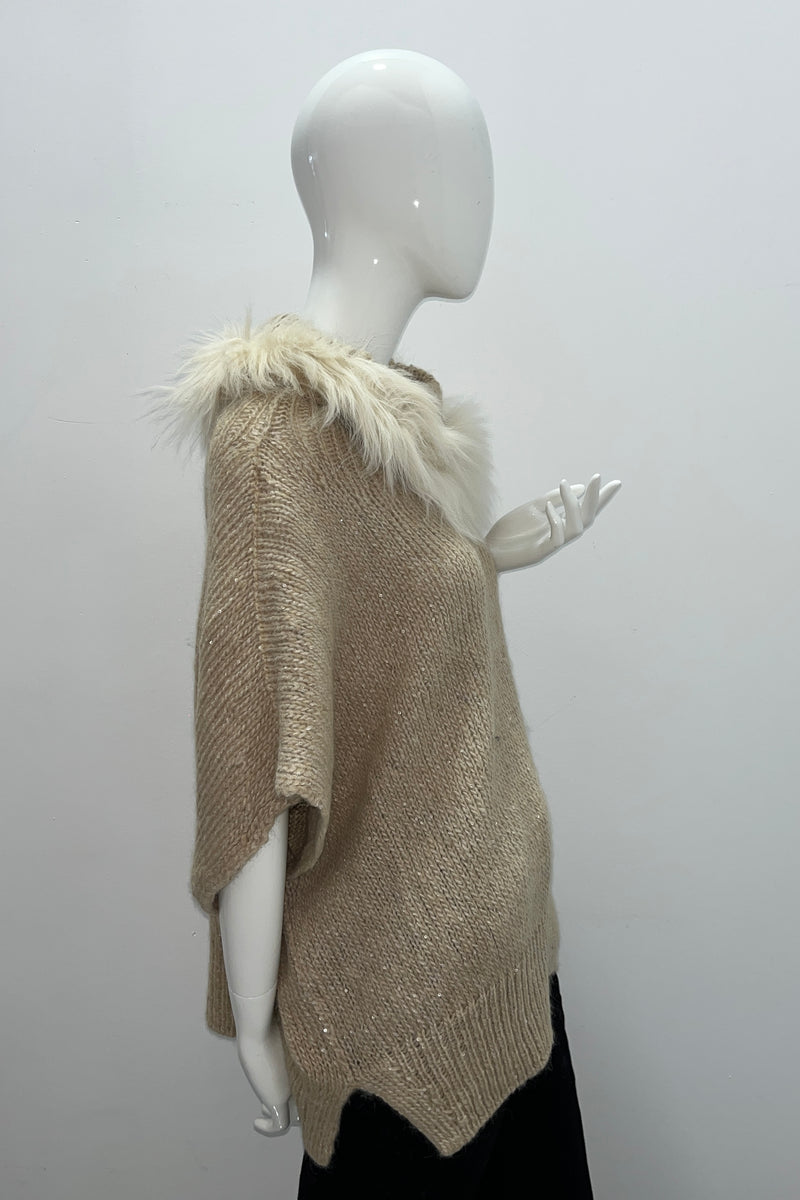 Tonet Wool Blend Cape