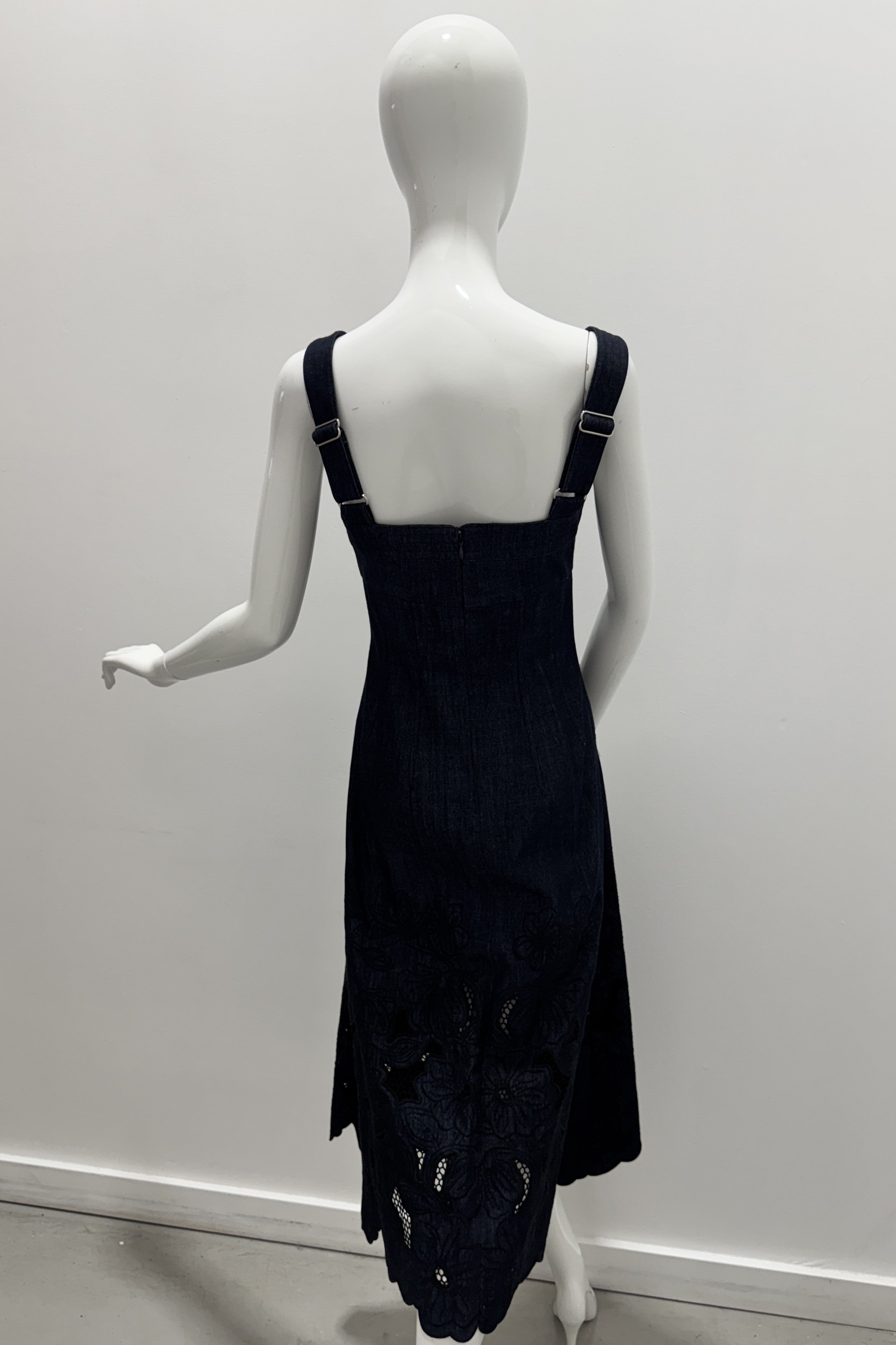 Veronica Beard Rousara Dress Indigo Rinse