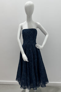 Theia Robe Cocktail en Tulle Texturé Anna