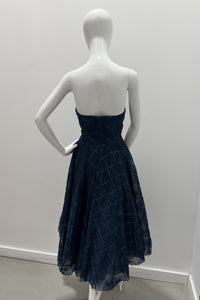 Theia Robe Cocktail en Tulle Texturé Anna