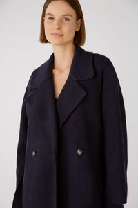 Oui Italian Wool Coat with Belt