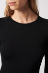 Majestic Soft Touch Long Sleeve Crewneck Tee Black CORE