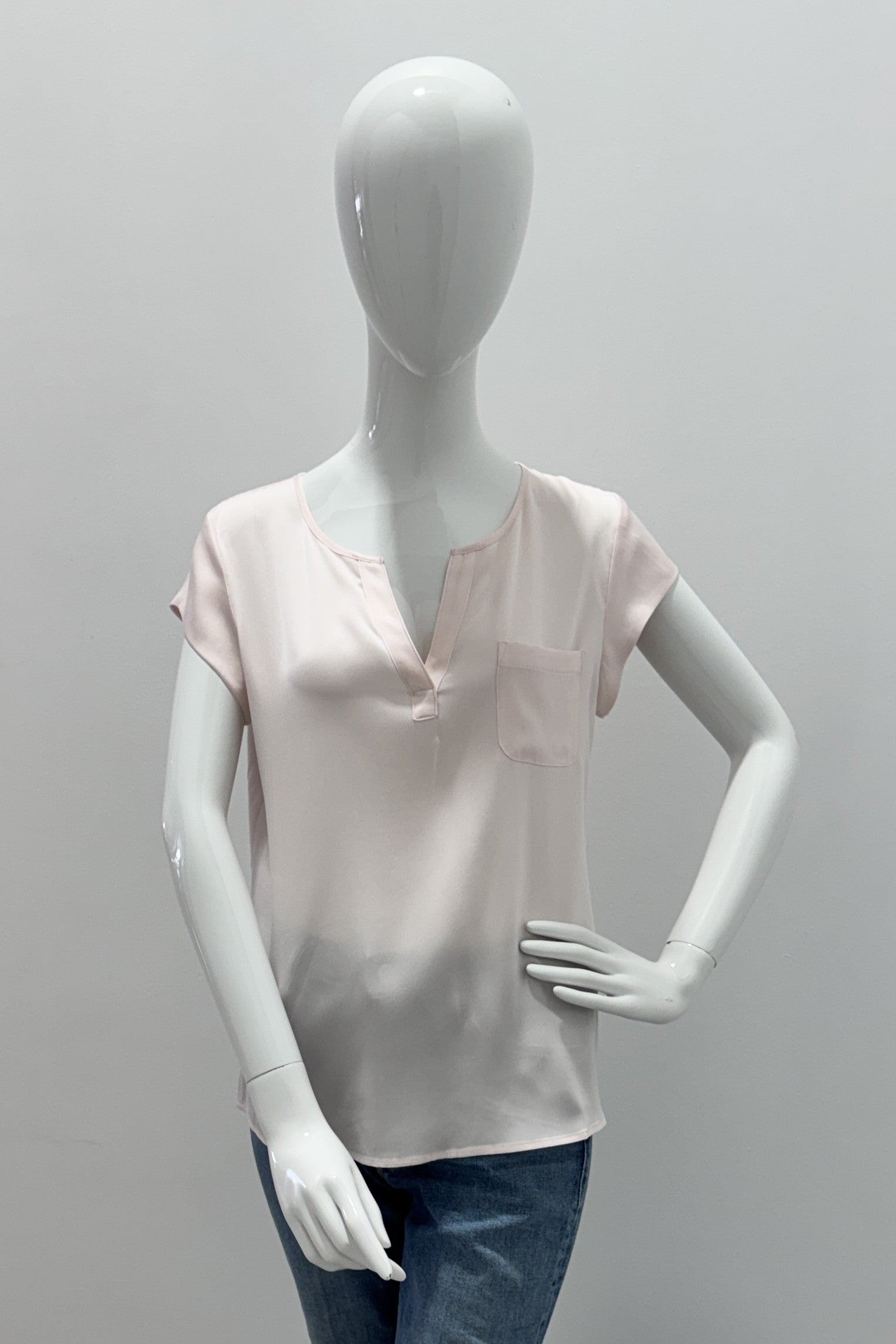 Repeat Woven Silk Blouse Gloss