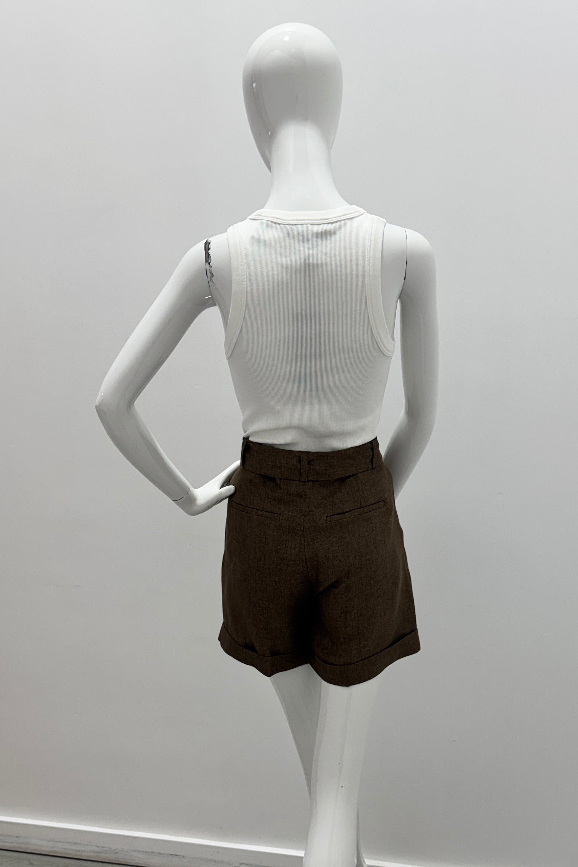 Émanou Zoe Shorts Black/Espresso