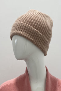 Repeat Organic Cashmere Ribbed Knit Hat