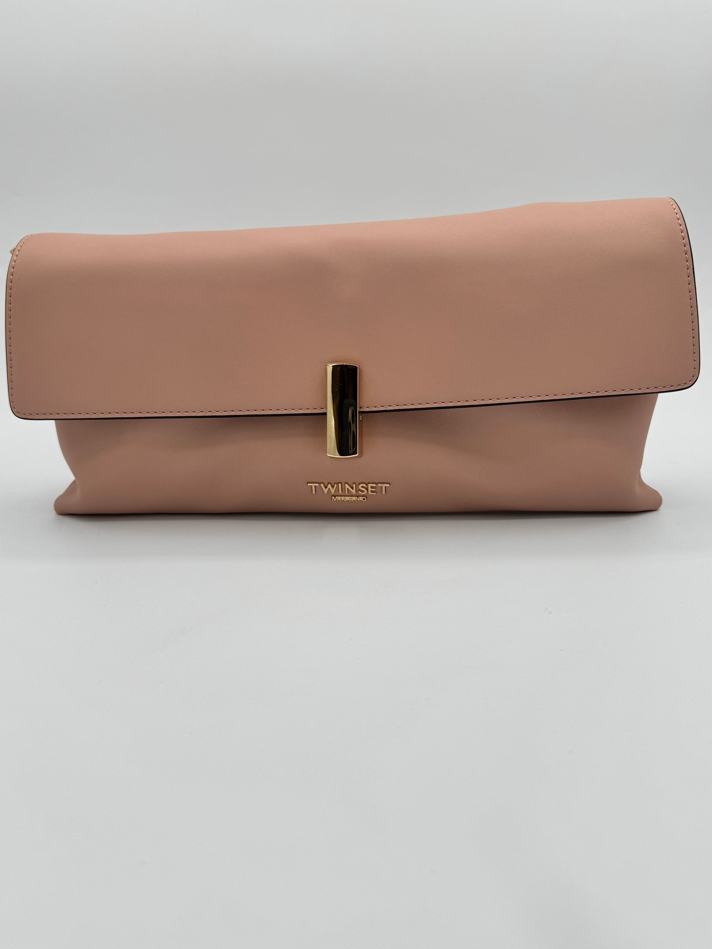 Sac Twinset en cuir synthétique Nero/Parchment/Rosa Parisienne