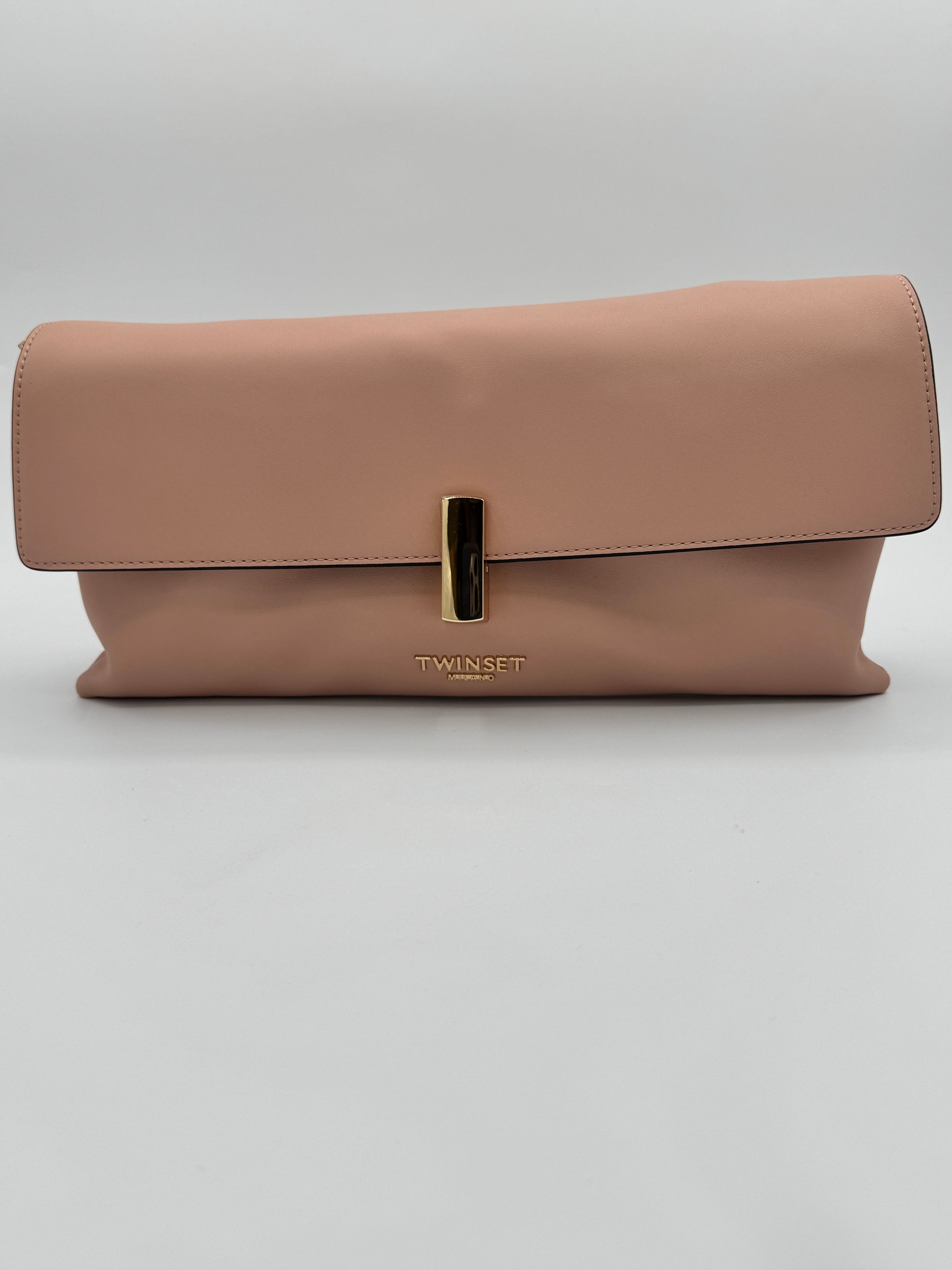 Sac Twinset en cuir synthétique Nero/Parchment/Rosa Parisienne