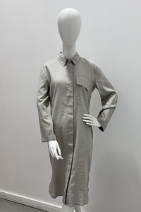 Mary N Max Linen Blouse Dress in Gris