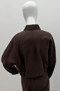 Veste Kimono Courte Purotatto Cacao-Chain