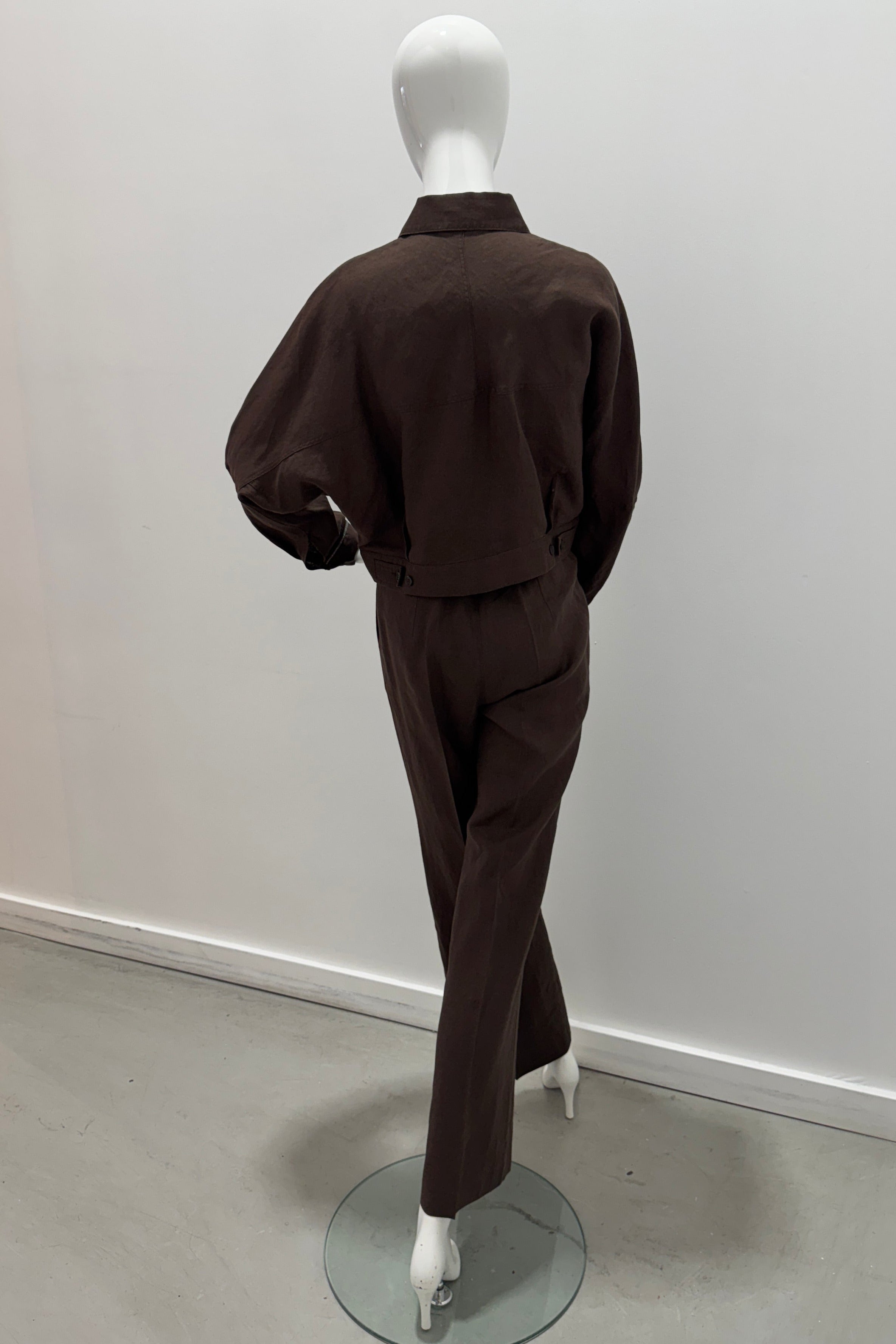 Veste Kimono Courte Purotatto Cacao-Chain