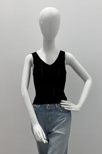 Purotatto Top Col V Noir