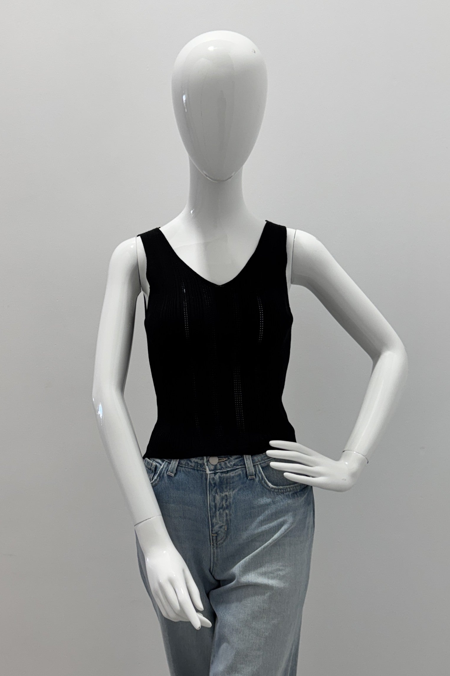 Purotatto Top Col V Noir