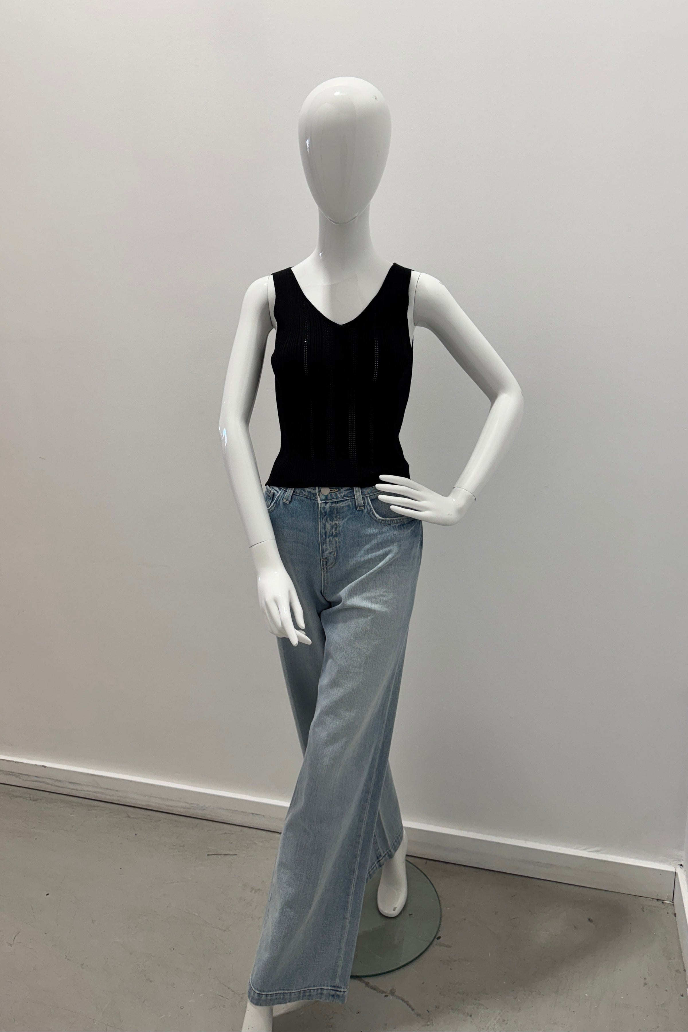 Purotatto Top Col V Noir