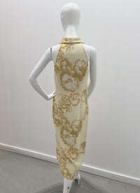 Robe col châle facile Marella jaune clair