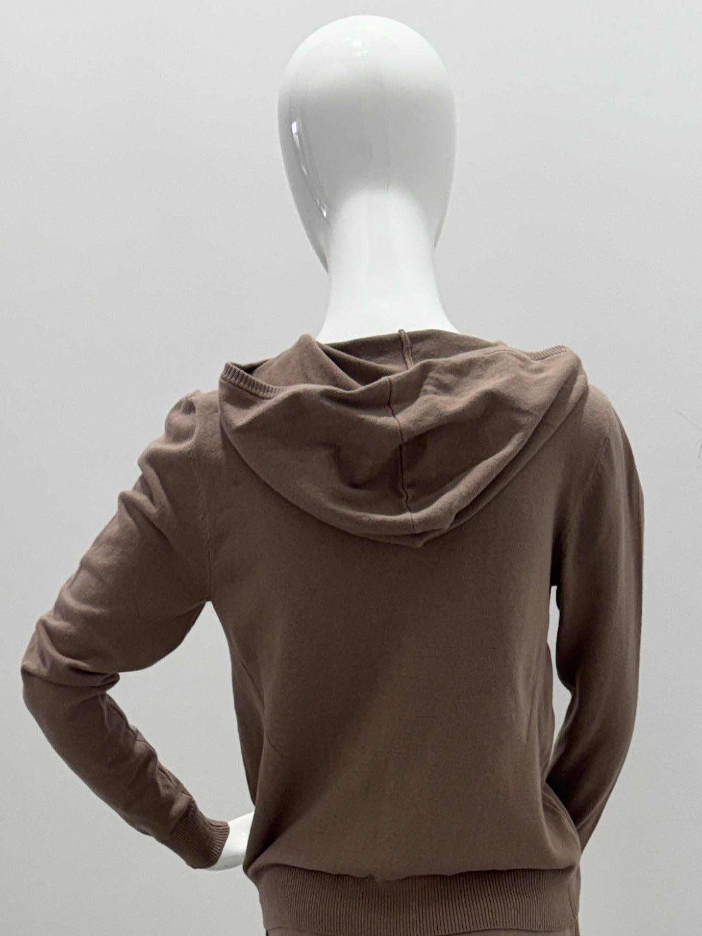 Majestic Filatures Organic Cotton Knit Hoodie Coffee Latte