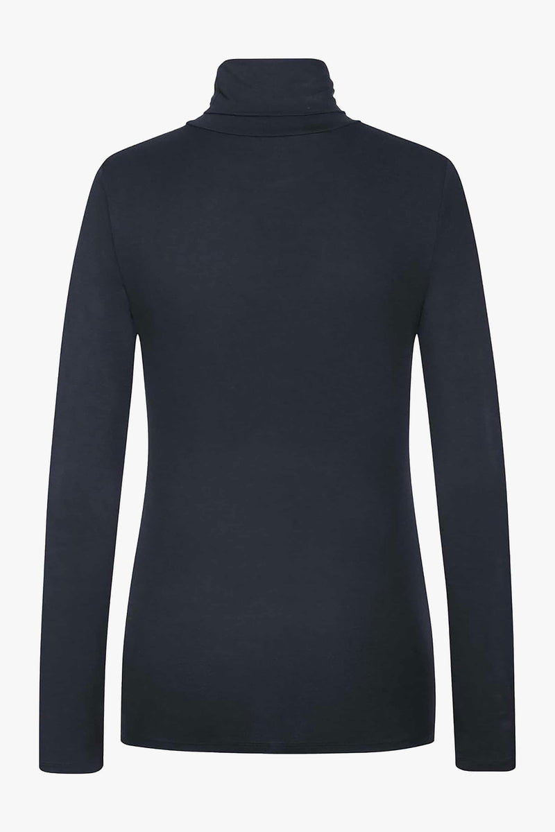 Majestic Filatures CORE Soft Touch Long Sleeve Turtleneck Marine Blue