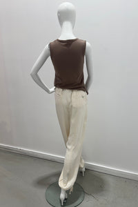Marella Easy Jogger Pant in Wool White