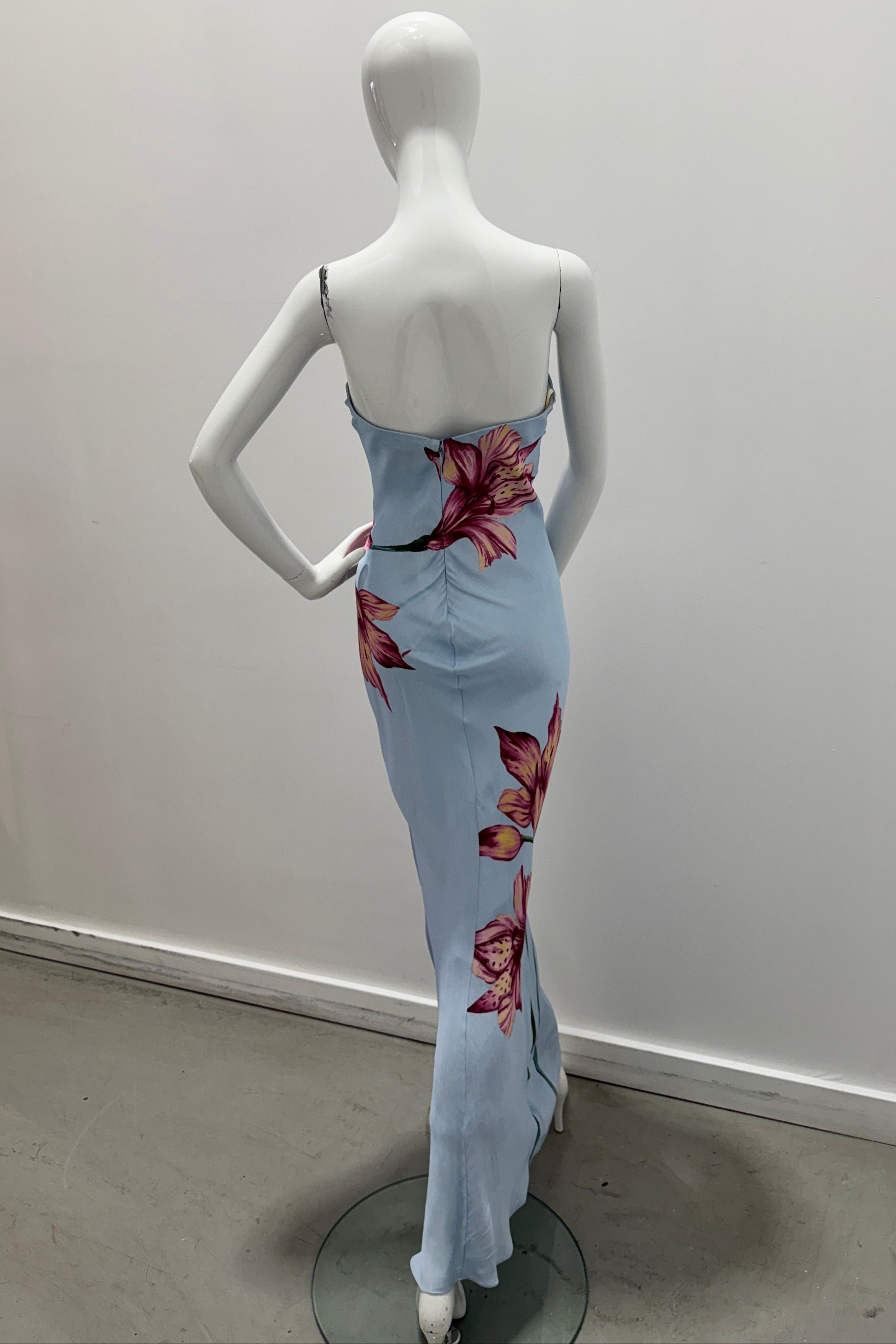 Rococo Sand Strapless Maxi Dress Blue