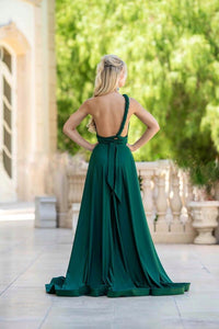 Jersey Open Back Multi Tie Dress