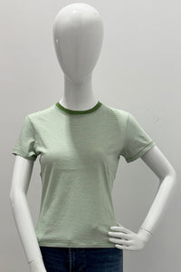 Frame The Baby Tee Jade Green Multi