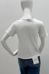 Cinq A Sept Rhinestone Bonjour Shrunken Tee WGOB