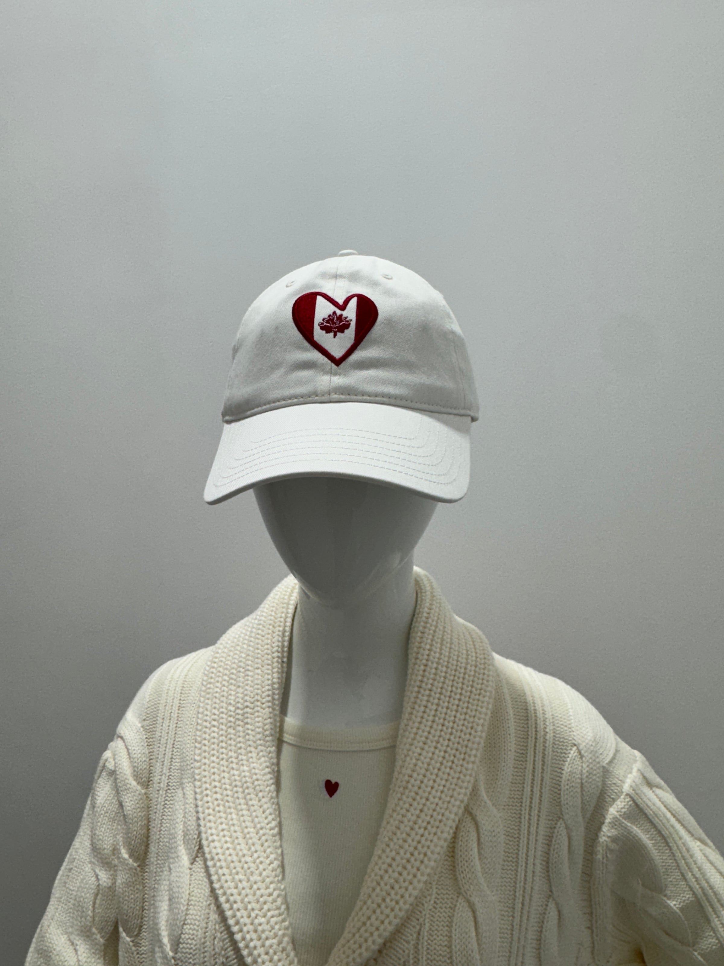 Kerri Rosenthal Chapeau Cœurs Canadiens Lumineux Blanc