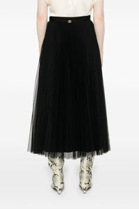 Twinset Pleated Tulle Long Skirt