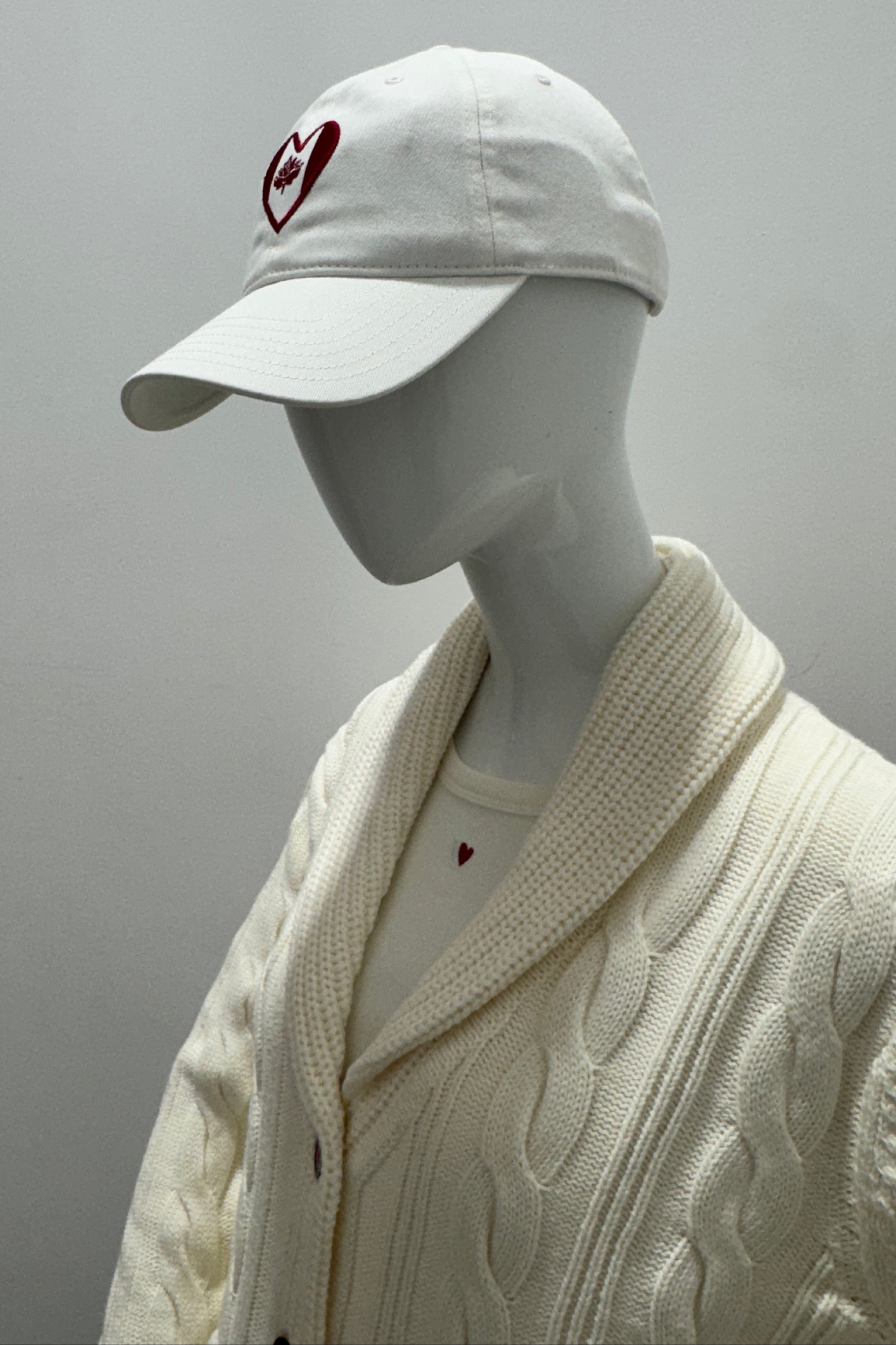 Kerri Rosenthal Chapeau Cœurs Canadiens Lumineux Blanc
