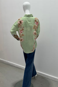Chemise oversize Hemant & Nandita verte