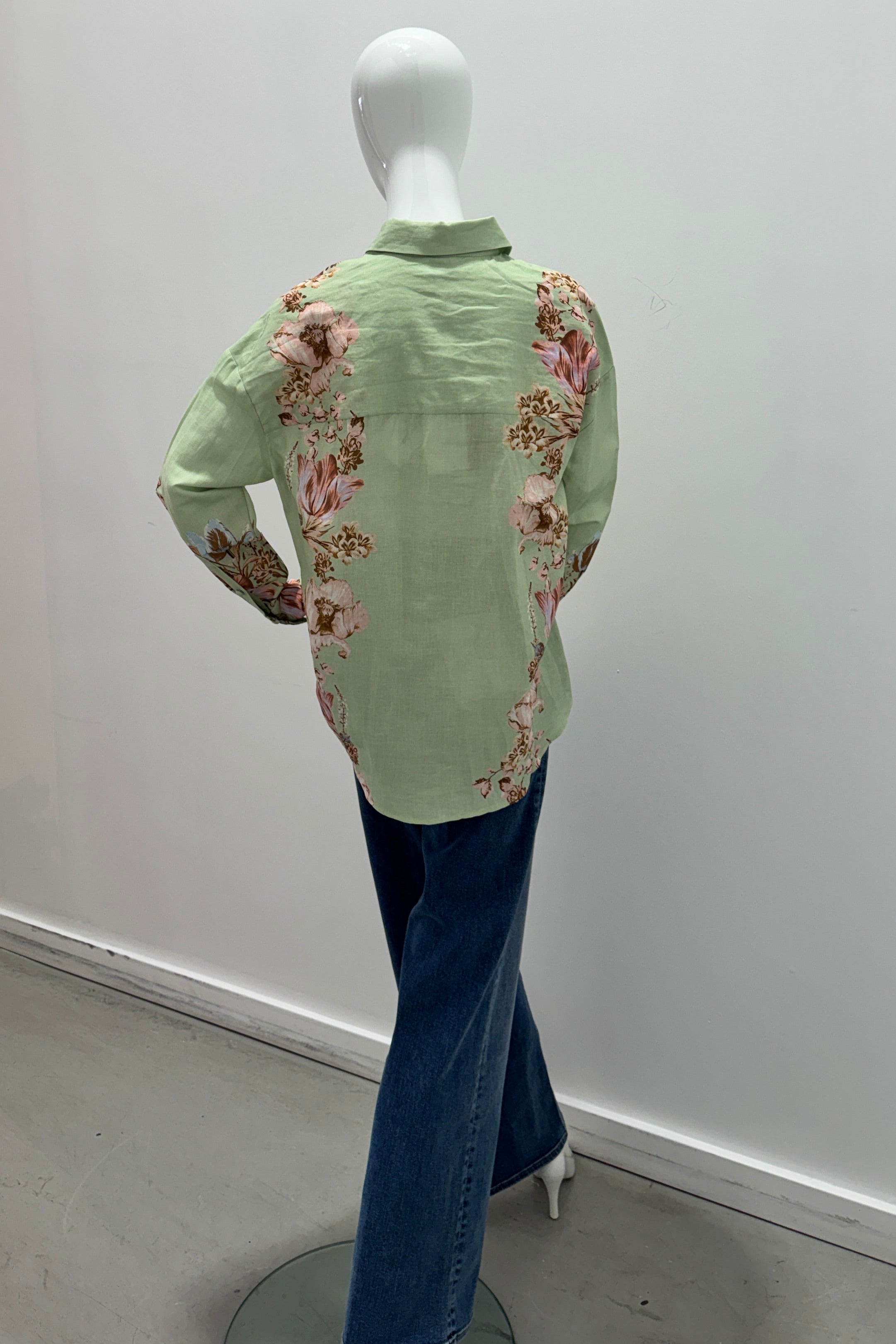 Chemise oversize Hemant & Nandita verte