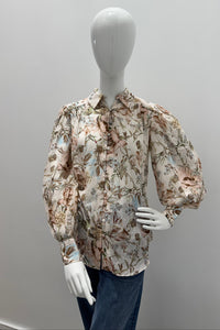 Chemise bohème beige Hemant & Nandita