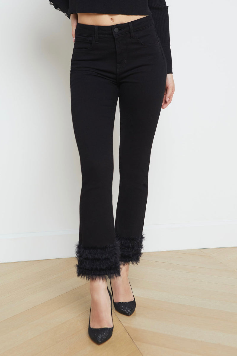 L'Agence Tati Feather Trim Jean