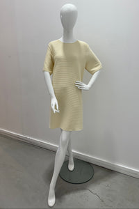 Marella Issey Miyake Style Dress s/s Cream