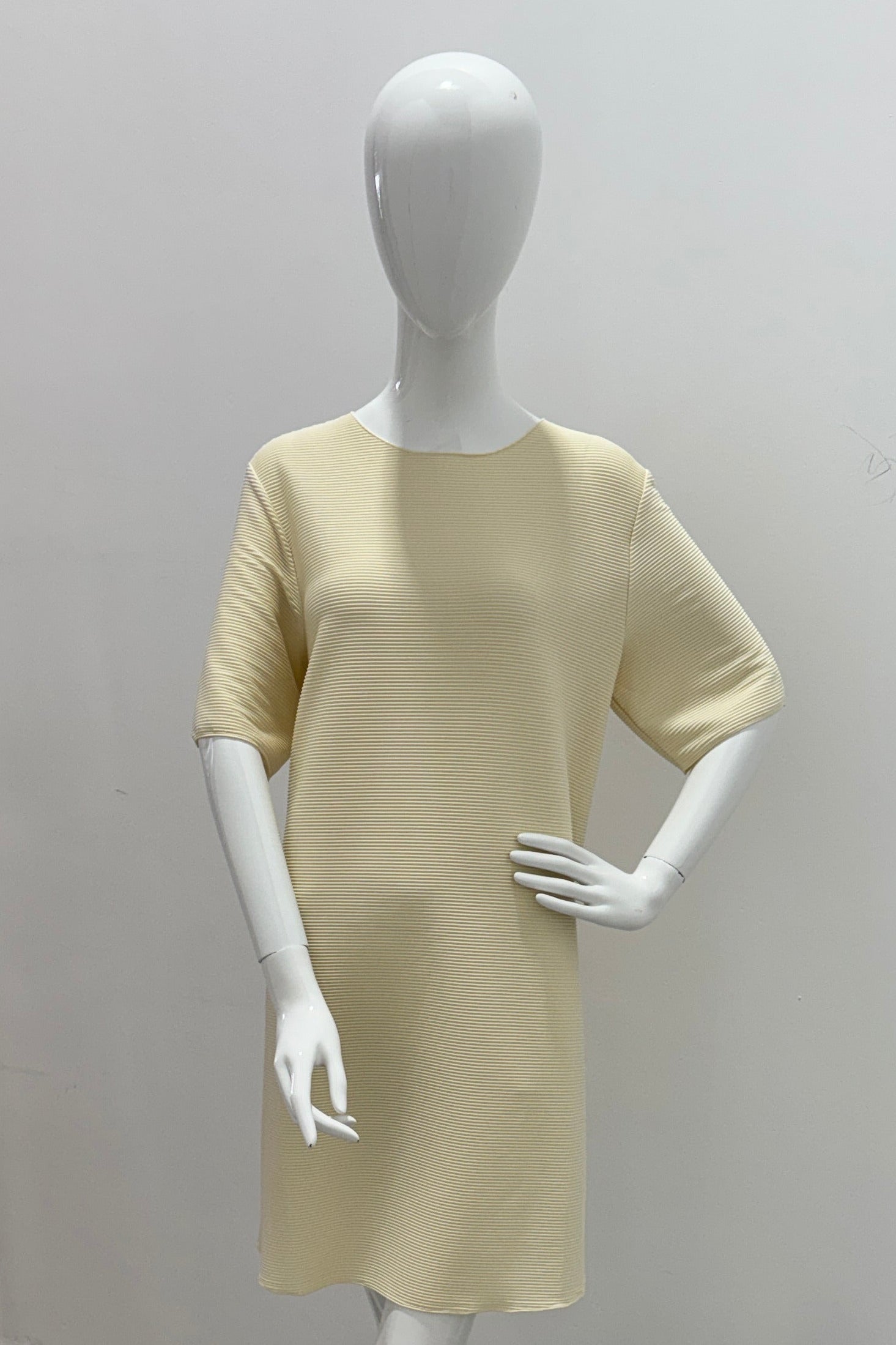 Marella Issey Miyake Style Dress s/s Cream